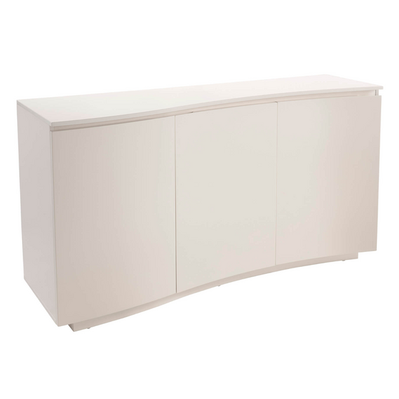 Large sideboard cabinet in greige with LED lights
