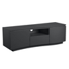 Daiva TV cabinet charcoal with sleek design
