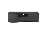 Modern TV unit with tempered glass top
