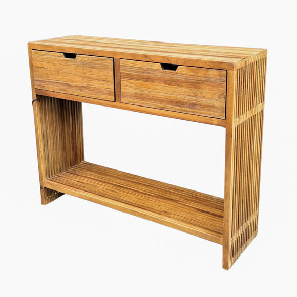 Bari Large 2 Drawer Console Table  picture of the table design