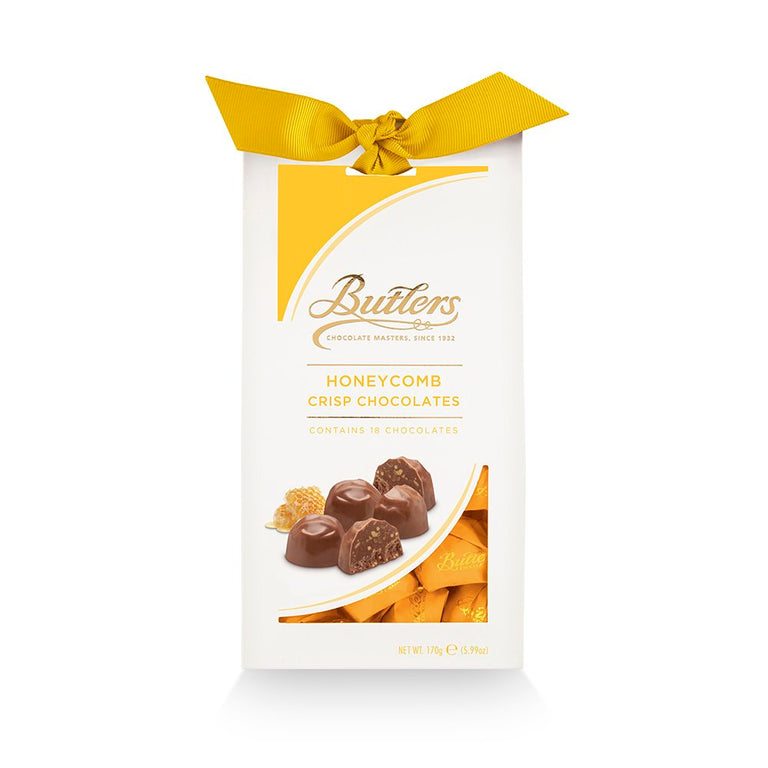 Butlers Chocolates Honeycomb Crisp Twist Wraps 170g – Premium Milk Chocolates Gift Box for Sharing & Gifts