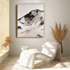 Natural and black framed wall art from Scatter Box Art Halen collection