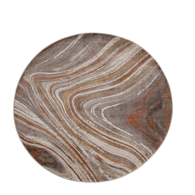 Scatterbox Rug Kenzo Round Cognac