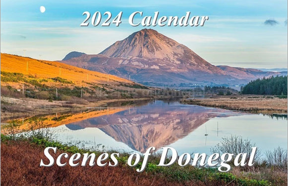 Serene Donegal landscapes in 2024 calendar.