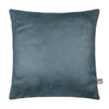 Scatter Box Cushion Hollis Petrol with vegan leather finish.