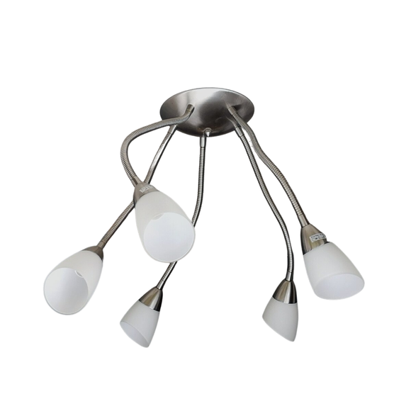 5 Lights Semi-Flush Chrome picture on the white background