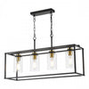 Glass pendant lighting for kitchen island, Abel 4 Light Bar Pendant