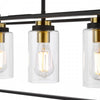 Modern industrial pendant light for kitchen island, Abel 4 Light Bar Pendant
