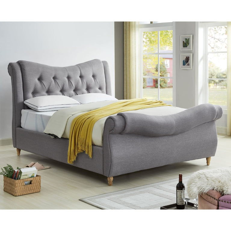 Arizona Super King size Bed Grey