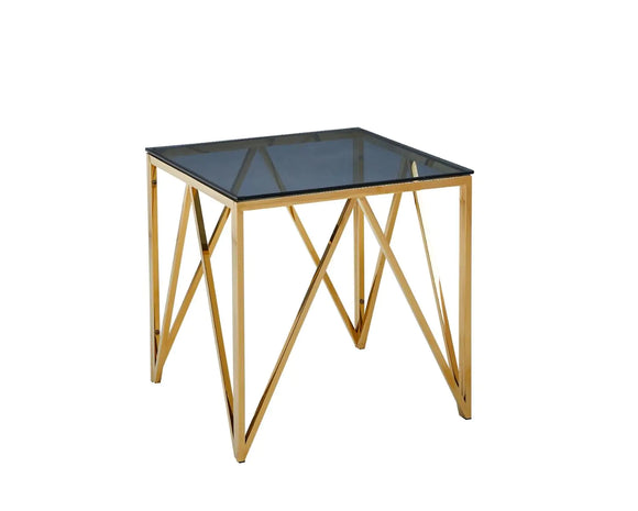 Elegant end tables Allure End Table with gold frame