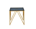 Stylish side table Allure End Table with smoked glass top