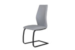 Modern dining chair with black legs