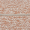 Scatterbox Outdoor Cushion Amalfi 58x58cm Coral close view picture of the zipper