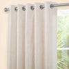 Amberley Thermal Natural Eyelet Curtains close view picture on the pole