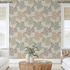 Preppy wallpaper for kitchens and living rooms – Belgravia Anaya Fern Green Wallpaper
