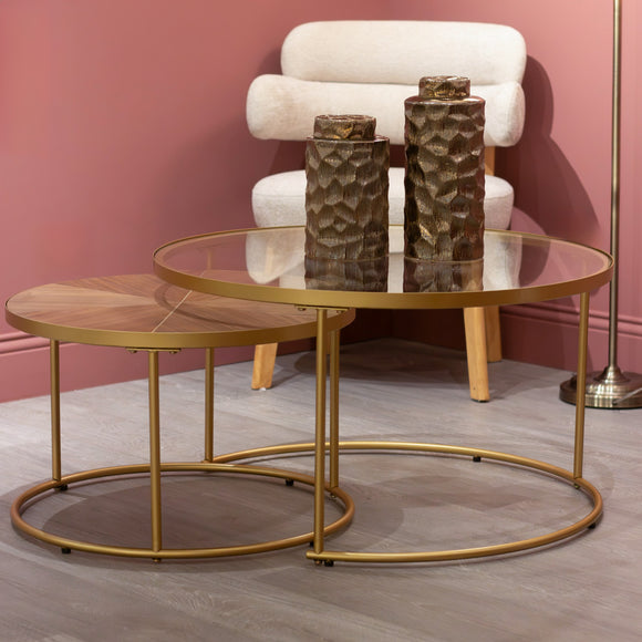 Andrea Nest of 2 Coffee Tables life style picture