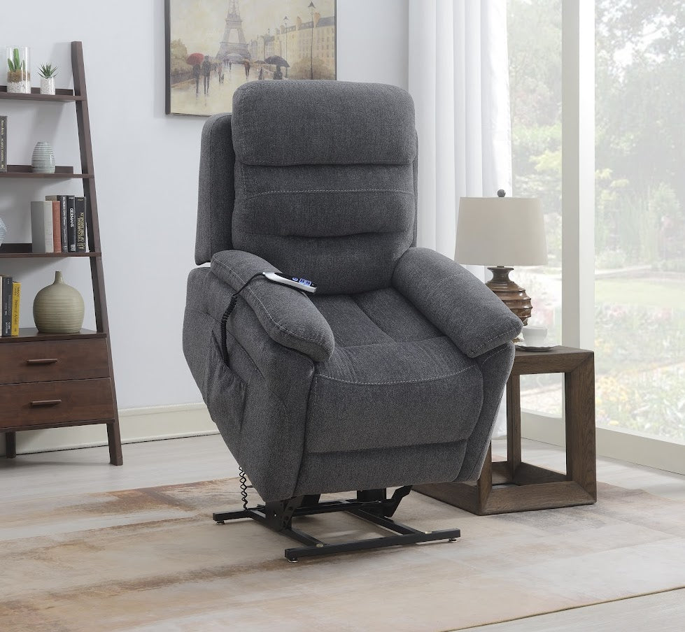 Arianna Lift Rise Recliner Armchair Dark Grey Foy Company