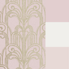 Graham & Brown Art Deco Blush Wallpaper picture with paint colors that will fit to this wallpaper