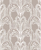 Graham & Brown Art Deco Rose Gold Wallpaper front view picture of the wallpaper pattern and color shade