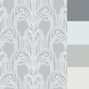 Graham & Brown Art Deco Silver Wallpaper picture with paint colors that will fit to this wallpaper