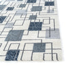Aspire Geometric Rug Blue picture of the corner