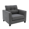 Astrid Armchair Charcoal - Sleek and Comfortable