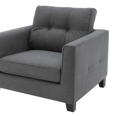 Astrid Armchair 1 Seater Charcoal