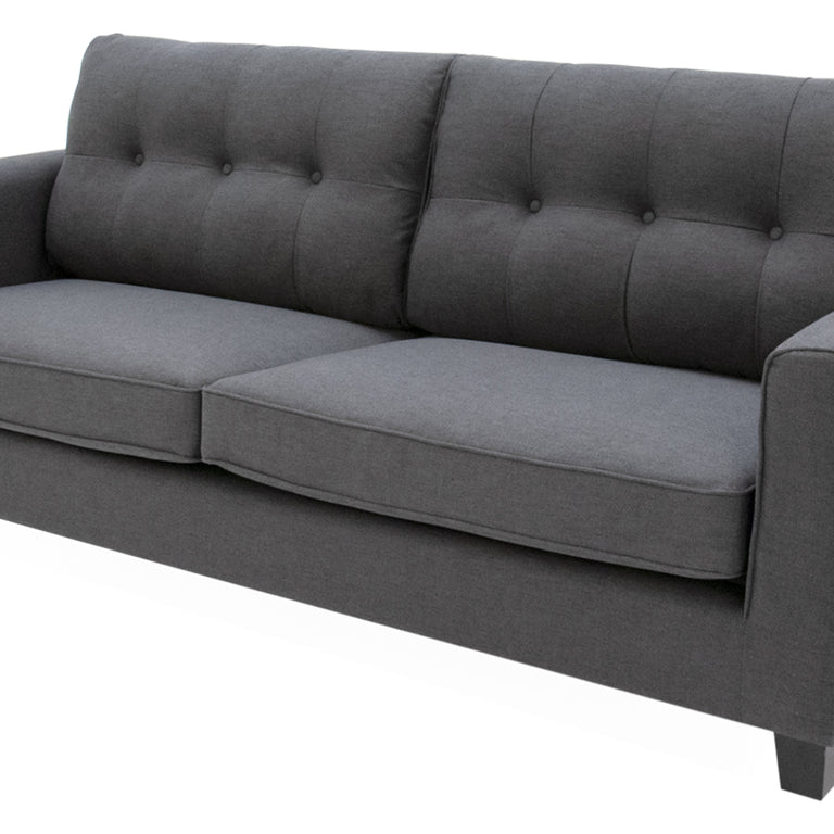 Astrid 3 Seater Sofa Charcoal