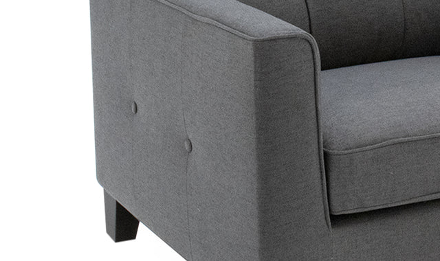Astrid 2 Seater Sofa Charcoal