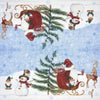 High-quality 3-ply "At the North Pole" napkins for Christmas