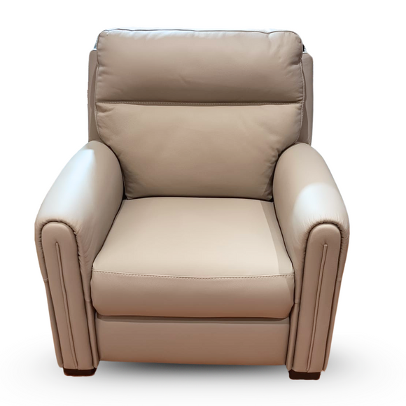 Luxurious Nicoletti Home Atlanta leather recliner chair with modern design.
