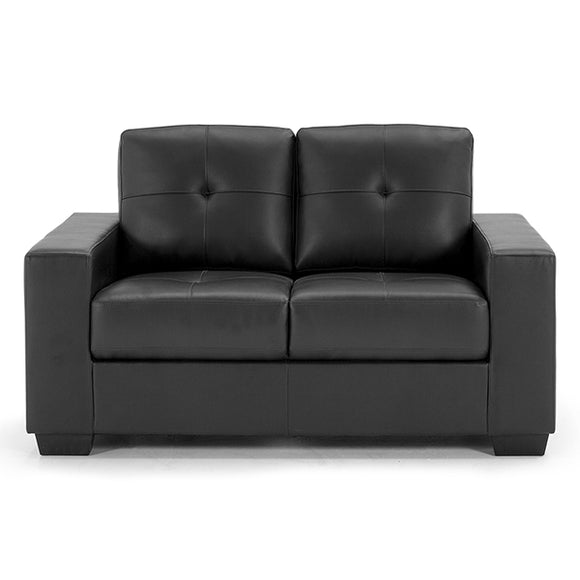 Black 2 Seater Leather Sofa - Shop Now at Foy and Company