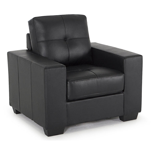 Stylish Single Sofa Chair - Aurelia Armchair Black