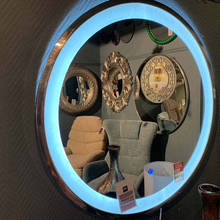 Avelino Light Up Round LED Mirror