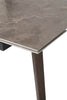 Elegant sintered stone tabletop on the Axton dining room table