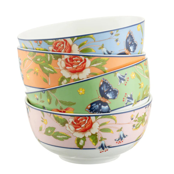 Beautiful Aynsley Cottage Garden Cereal Bowls Set of 4 for your table.
