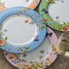 "Set of 4 Aynsley Cottage Garden Plates with bold color patterns."
