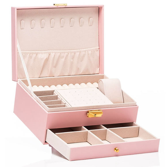 Chic Newgrange Pink Jewellery Box for Timeless Elegance
