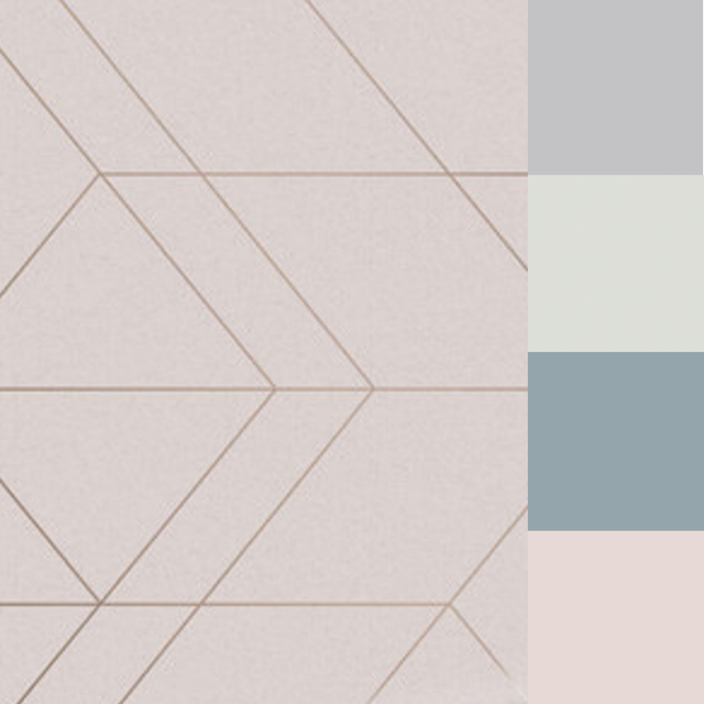 Graham & Brown Balance Blush & Rose Gold Wallpaper