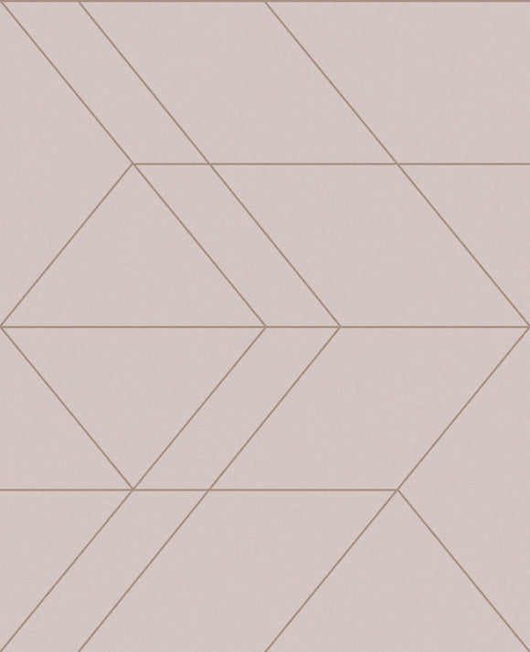 Graham & Brown Balance Blush & Rose Gold Wallpaper close view picture of the color and pattern