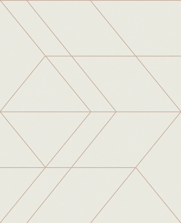 Graham & Brown Balance White & Rose Gold Wallpaper picture of the wallpaper color and pattern