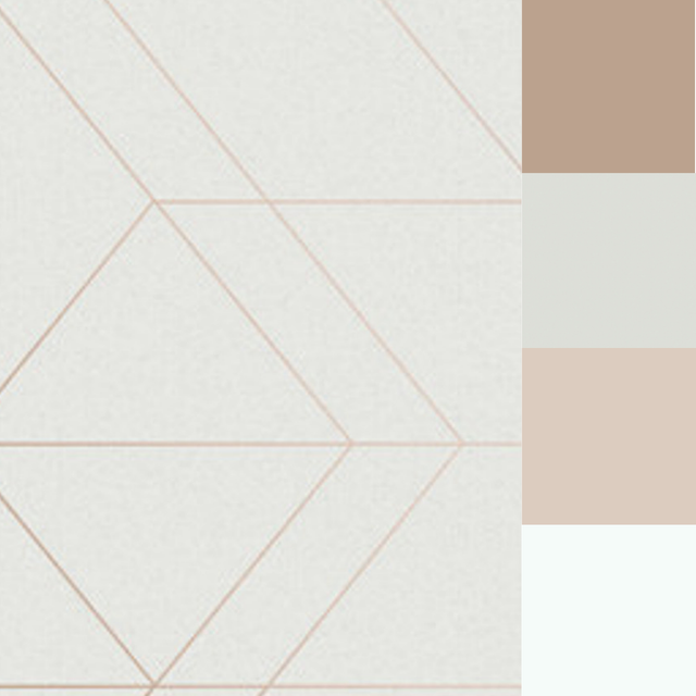 Graham & Brown Balance White & Rose Gold Wallpaper
