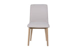 Oak chair with leather finish - Baobab Dining Chair Natural PU