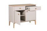 Two-door sideboard with soft-close drawers