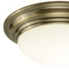 Bathroom lighting Barclay Large Flush with opal glass shade

