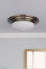 Sophisticated lighting Barclay antique brass ceiling light

