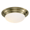 Elegant lighting Barclay Large Bathroom Flush antique brass

