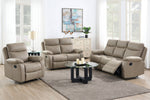 Cozy Barkley 2 Seater Manual Recliner with padded armrests