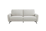 Comfortable 3 seater sofa oatmeal Barnaby Fixed design
