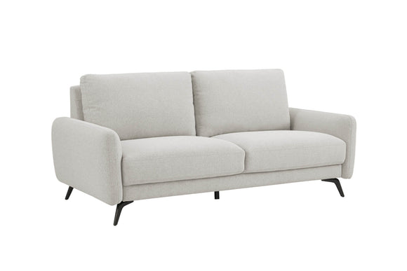 Modern 3 seater sofa Barnaby Fixed in oatmeal
